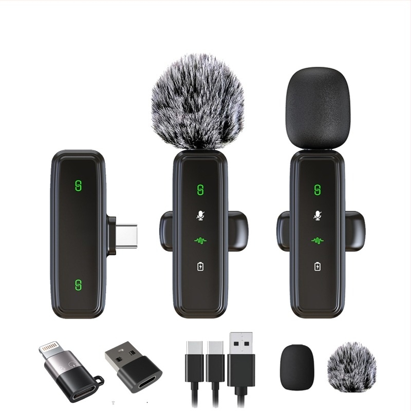 Lavalier mikrofon za prijenos uživo s omnidirekcijskim snimanjem, ugrađena baterija, frekvencijski odziv 60 Hz–15 kHz, SNR ≥75 dB, trajanje rada 6–8 sati