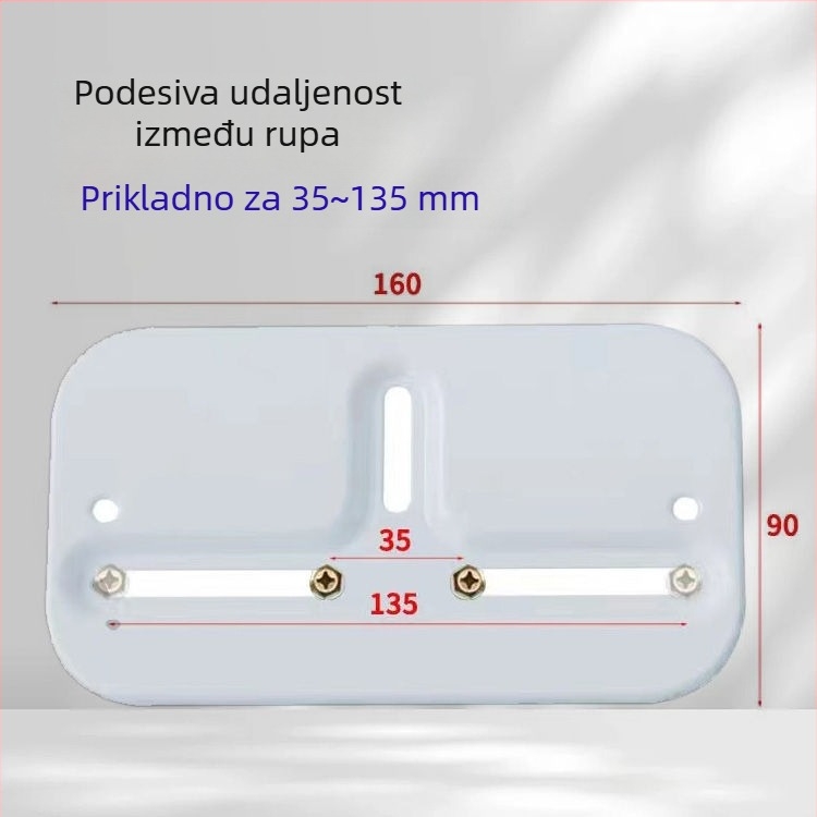 Sušilka za odjeću s dvostrukom šipkom, ručni pogon, aluminijska legura, unutarnji podizni mehanizam