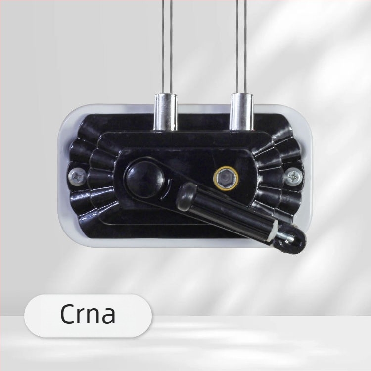 Sušilka za odjeću s dvostrukom šipkom, ručni pogon, aluminijska legura, unutarnji podizni mehanizam