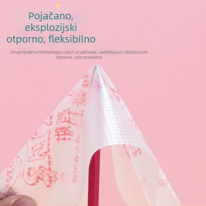 Dekorativna vrećica za ukrašavanje, PE materijal, ponovno upotrebljiva, pakiranje 100 kom, moderni minimalistički stil