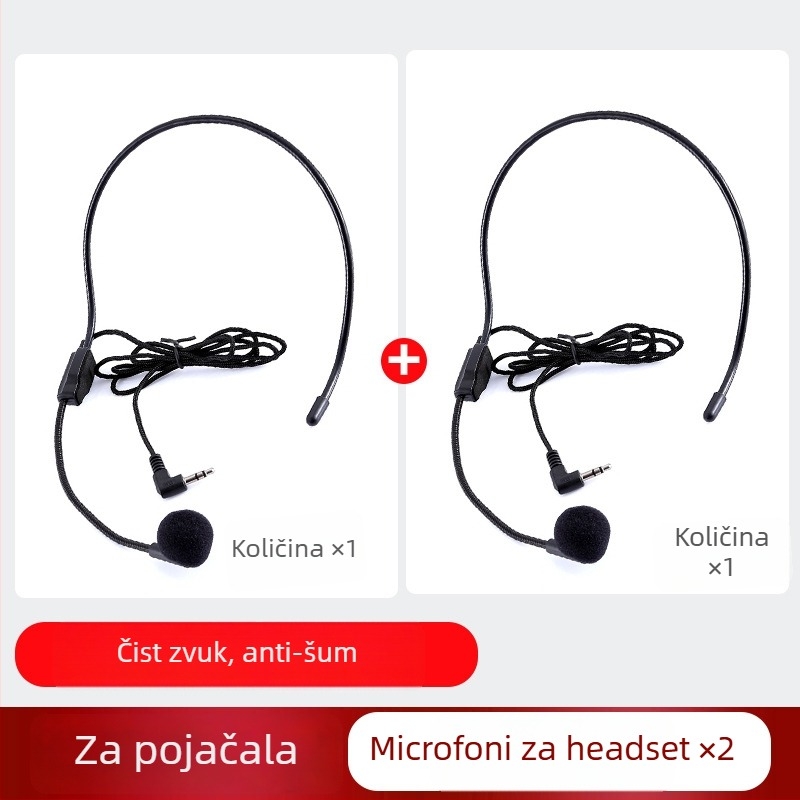 SBM200 Bežični mikrofon za glavu s promjenjivom usmjerenošću, Bluetooth 2.0, SNR ≥70 dB, bez ugrađene baterije, za konferencije