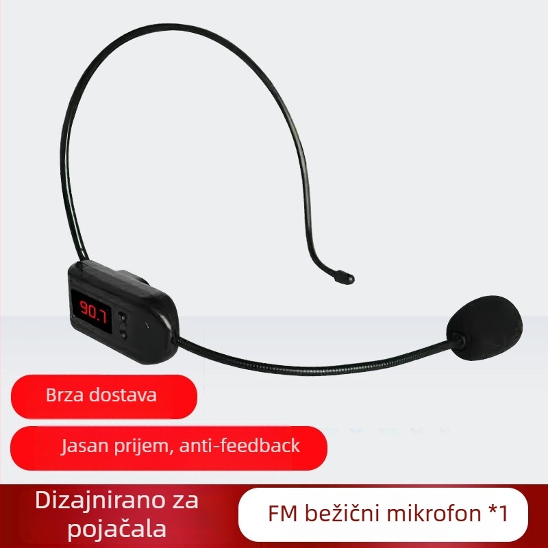 SBM200 Bežični mikrofon za glavu s promjenjivom usmjerenošću, Bluetooth 2.0, SNR ≥70 dB, bez ugrađene baterije, za konferencije