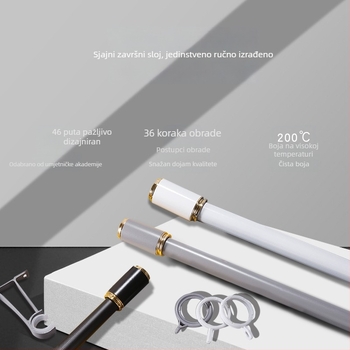 Wantai nosač zavjesnog šipke od aluminijske legure – bočna montaža, perforiran, prilagodljiv, moderni minimalistički stil