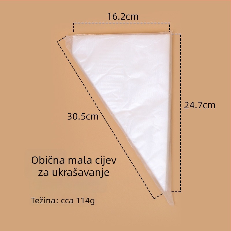 Keyang Jednokratne PE vrećice za ukrašavanje torti, 100 komada u paketu