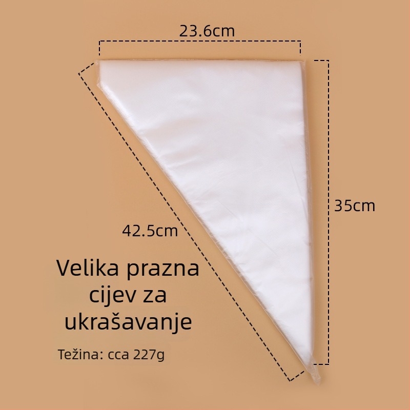 Keyang Jednokratne PE vrećice za ukrašavanje torti, 100 komada u paketu