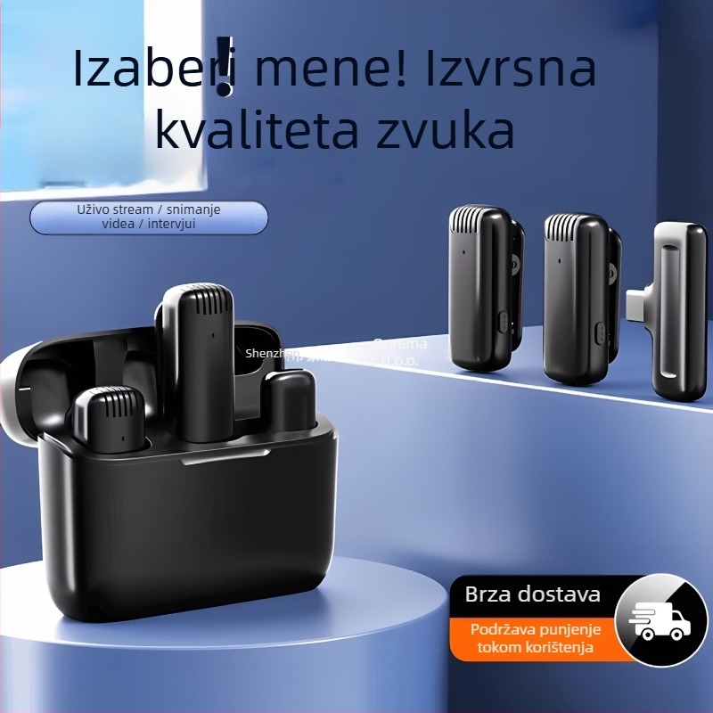 Lavalier mikrofon E30 za mobitel – dječji tip mikrofona, pokretna zavojnica, SNR ≥70 dB