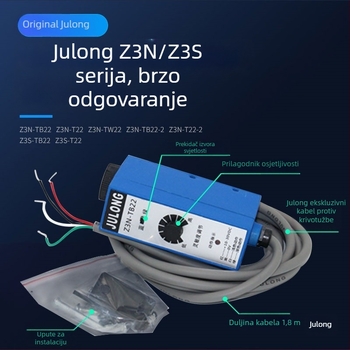 Z3N-TB22 / T22-2 / TW22 / Z3S-T22 Julong fotoelektrični senzor boje za stroj za izradu vrećica, ispravak poravnanja