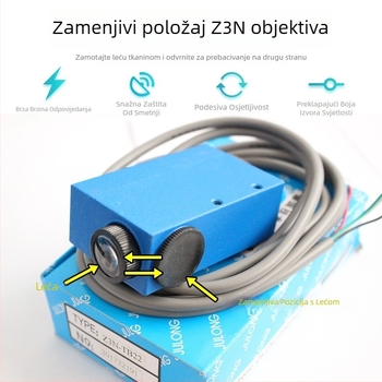 Z3N-TB22 / T22-2 / TW22 / Z3S-T22 Julong fotoelektrični senzor boje za stroj za izradu vrećica, ispravak poravnanja