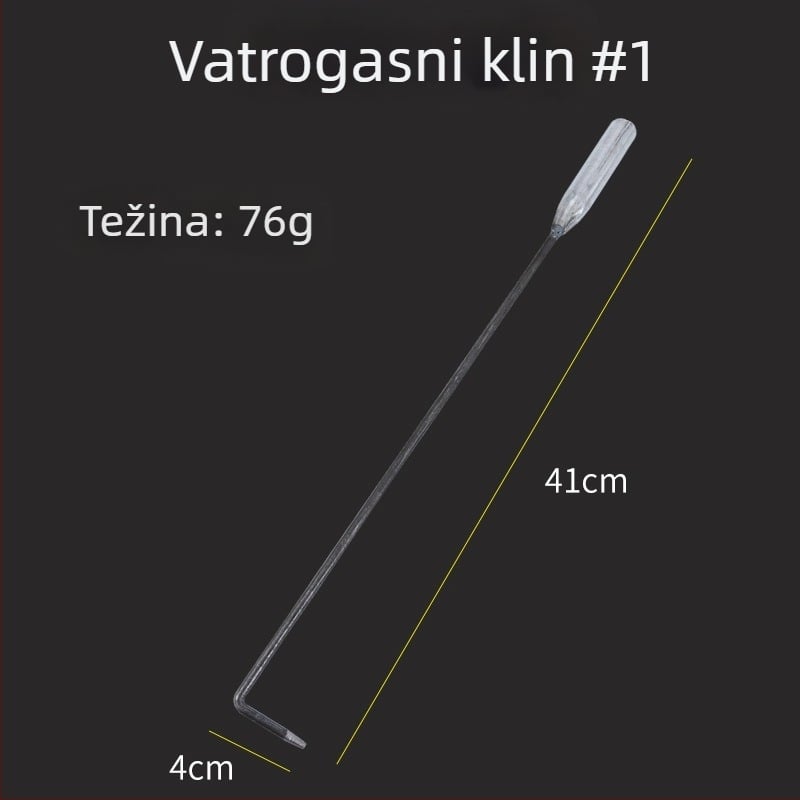 Xiangsu Skup alata za peć od ugljena — kuka za vatru, kliješta za vatru, lopatica za ugljen, klipse za ugljen za roštilj; kvadratni oblik, univerzalni stil