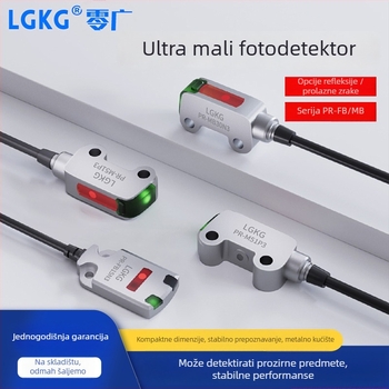 Mali laserski fotooključivač s difuznom refleksijom; PR-FB30N3 NPN, PR-FB15N3 PNP