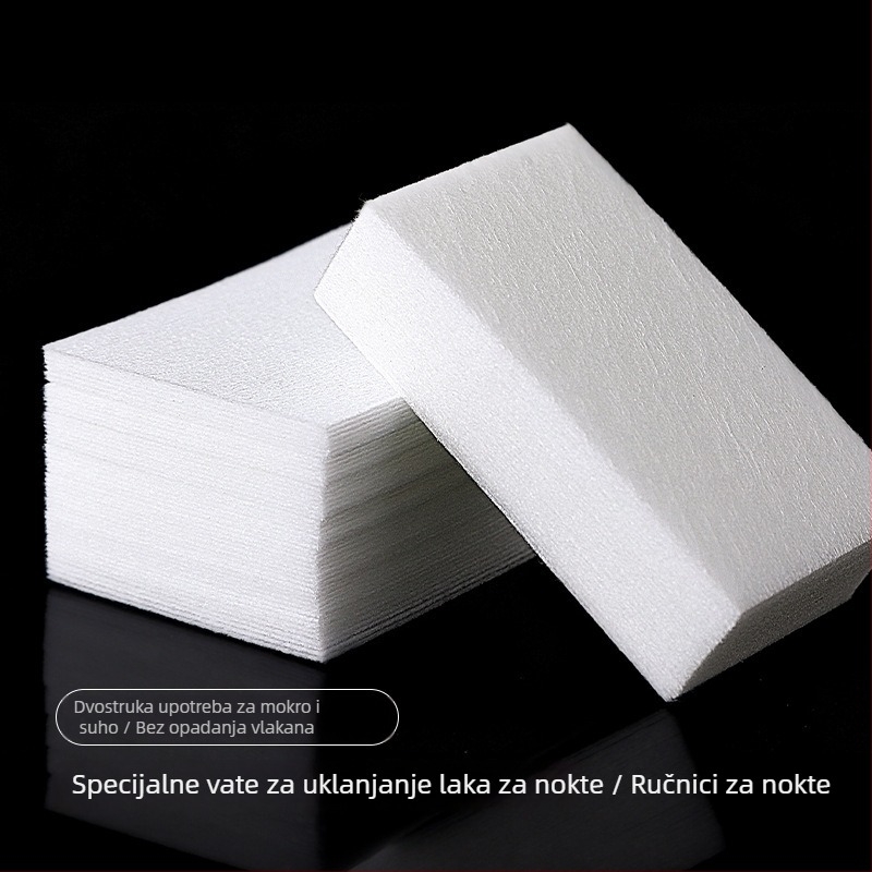 Listovi za čišćenje noktiju bez vlakana za uklanjanje laka – pamukaste maramice za manikuru