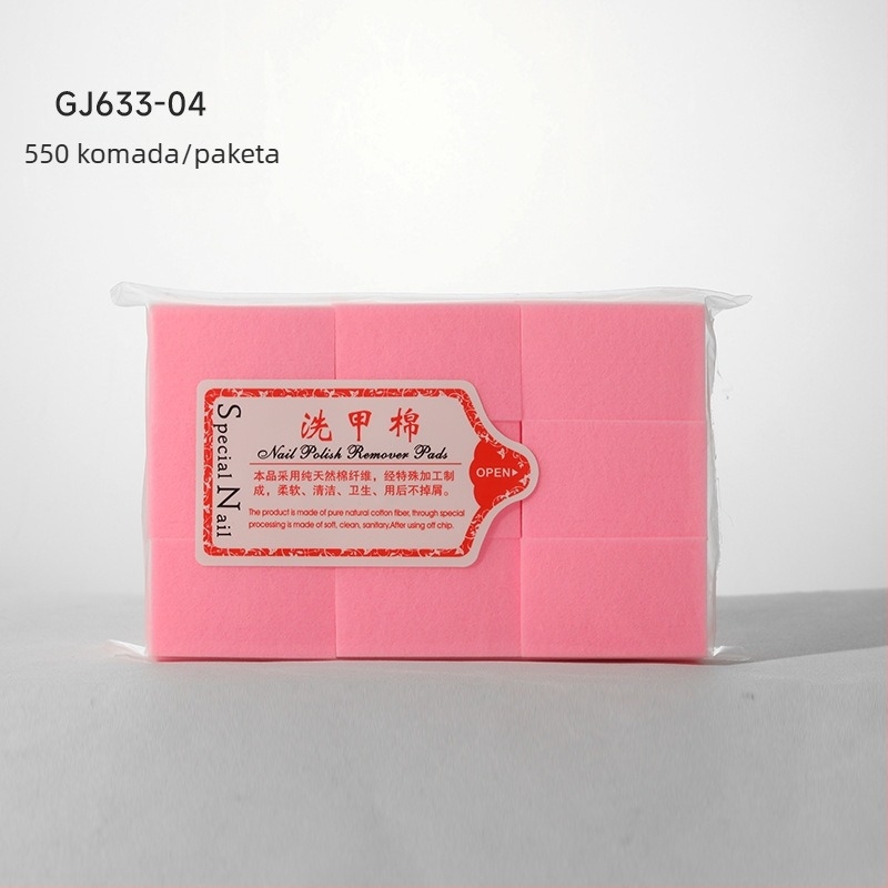 Listovi za čišćenje noktiju bez vlakana za uklanjanje laka – pamukaste maramice za manikuru