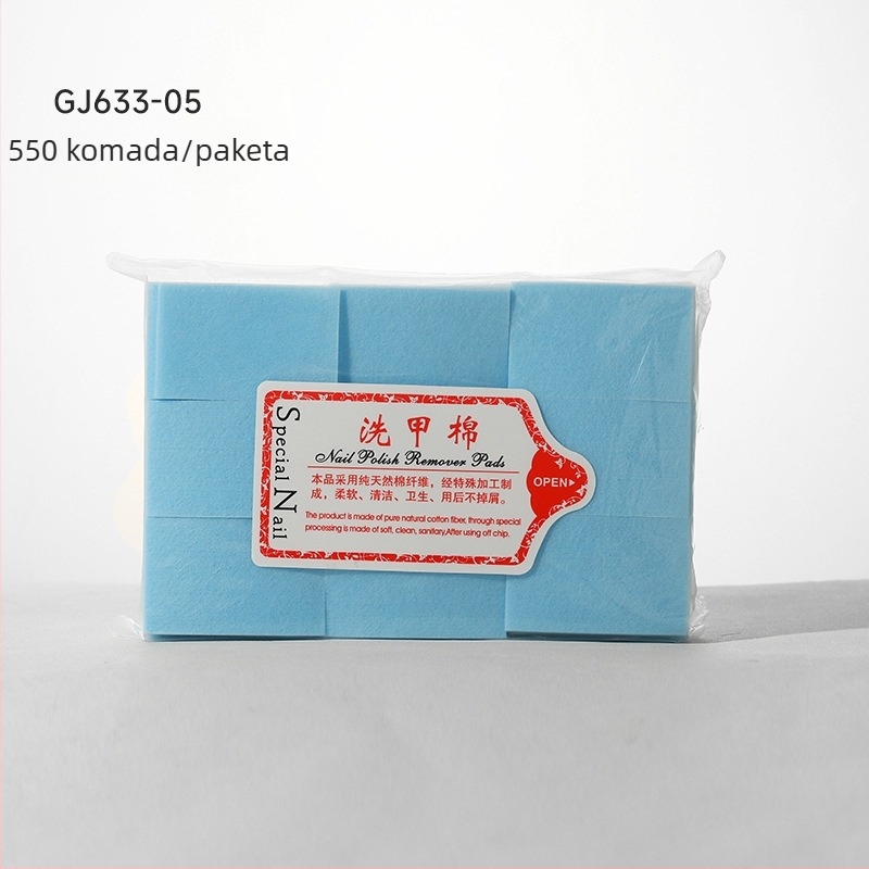 Listovi za čišćenje noktiju bez vlakana za uklanjanje laka – pamukaste maramice za manikuru