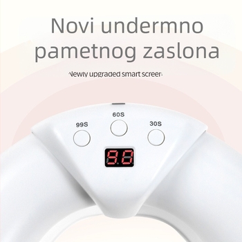 Lampa za njegu noktiju, polukružnog oblika, dvostrukim izvorom svjetla, senzor fototerapije noktiju, teleskopski U-oblik lampe — Model My-118, Marka Cick