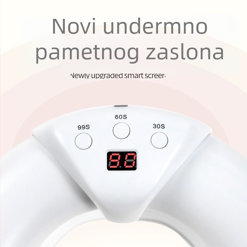 Lampa za njegu noktiju, polukružnog oblika, dvostrukim izvorom svjetla, senzor fototerapije noktiju, teleskopski U-oblik lampe — Model My-118, Marka Cick