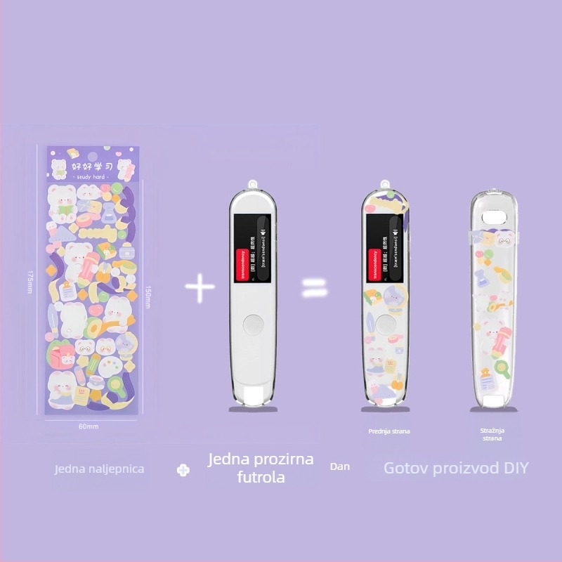 Futrola za Alpha Egg D1 riječnikovu olovku, TPU materijal, mekani zaštitni sloj protiv ogrebotina, prilagodljivo obrađivanje, dar za rođendan