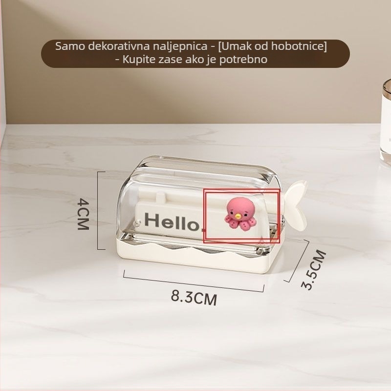 Ogledna škrinja s sistemom za iztiskanje zobne paste, odvojivi držač za lice i ručnik, spremnik za električnu četkicu, magnetska kutija za kupaonicu