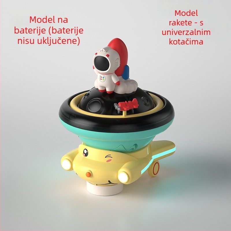 ABS materijal amfibijska vodena igračka planeta sa raspršivanjem vode i električnim zvukom i svjetlom, za bebe 0–3 godine