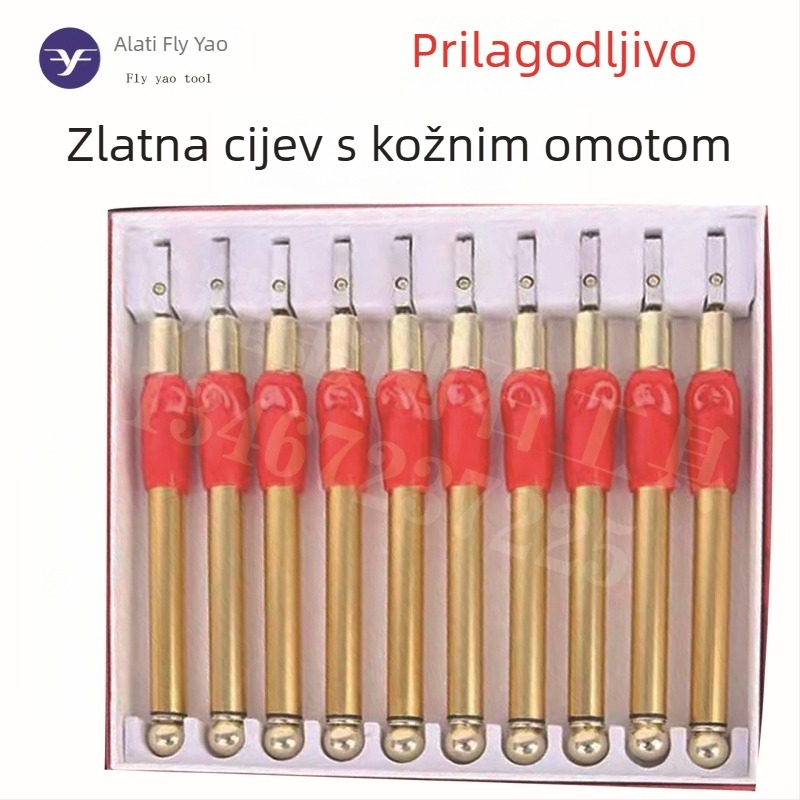 Ulje punjeni valjkasti stakleni rezač s karbidnom oštricom za rezanje staklenih pločica — ručni, Flying