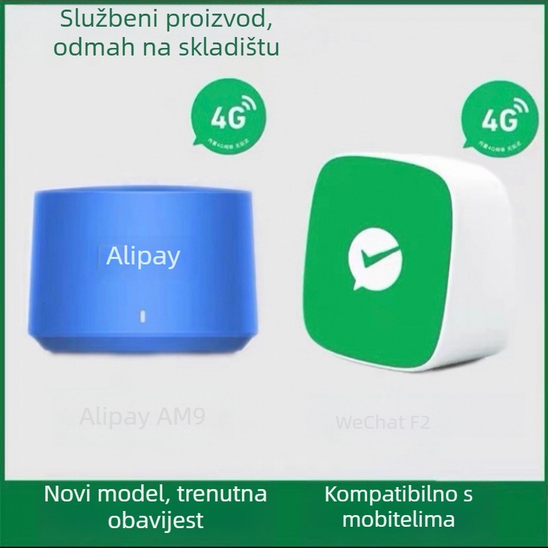 Uređaj za glasovnu najavu plaćanja s QR kodom, 3W zvučnik, ABS kućište, IPX7 vodootpornost