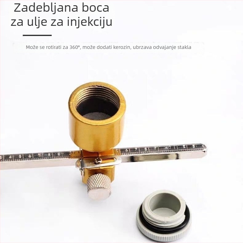 Nož kompas za staklo visoke industrijske kvalitete, marka Minton, model nož kompas za staklo, debljina rezanja 1-20, područje primjene: rezanje stakla
