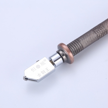 Hengxu Ručni rezač stakla i pločica – Nehrđajući čelik, valjkasta oštrica, višenamjenski alat za staklo, ogledala i keramiku