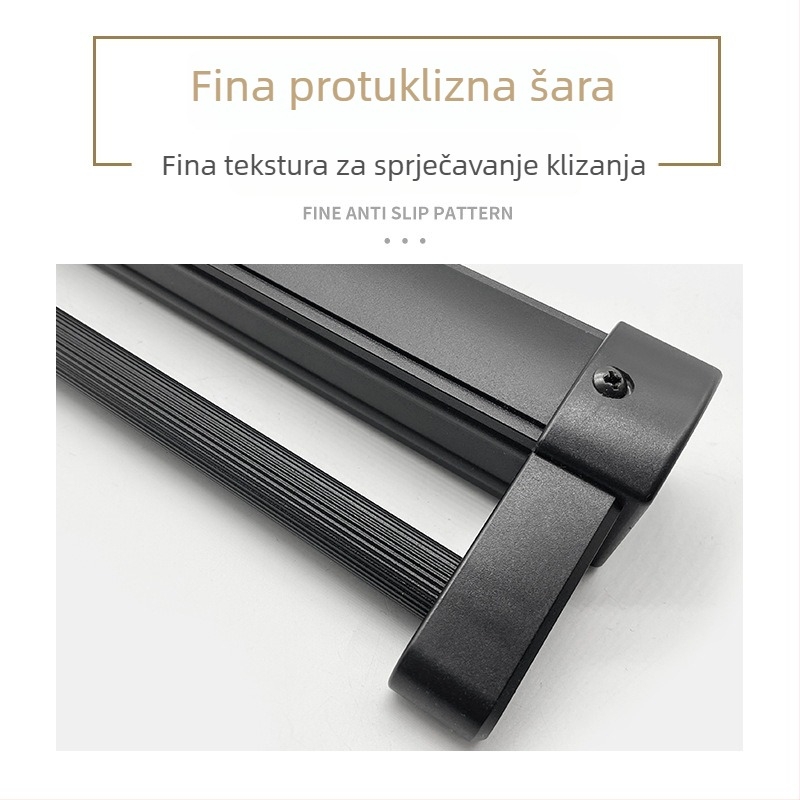 Izvlačnistalak za hlače od aluminijske legure, garderoba, gornja montaža, teleskopska šina, moderni minimalistički stil