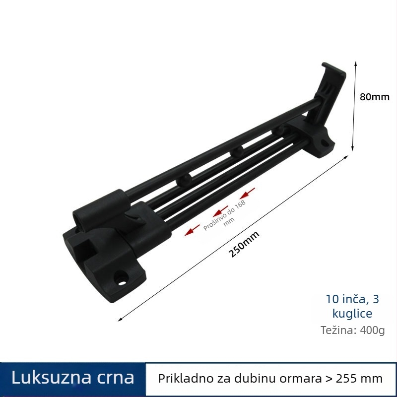 Databo 001 ormara s izvlačnom vješalicom, moderni minimalistički stil, materijali: hladno valjani čelik + ABS/aluminijski spoj; izrada: obloženo čeliko-aluminijski spoj