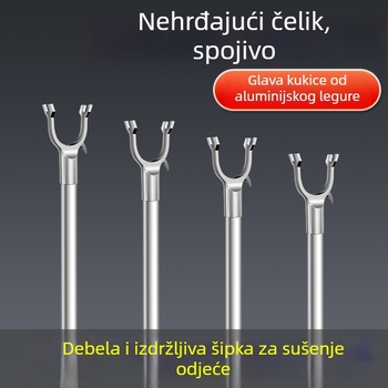 Tijiajing metalna produžna šipka za sušenje rublja za balkon, moderan minimalistički stil