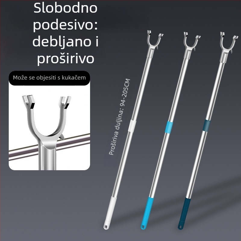 Tijiajing metalna produžna šipka za sušenje rublja za balkon, moderan minimalistički stil