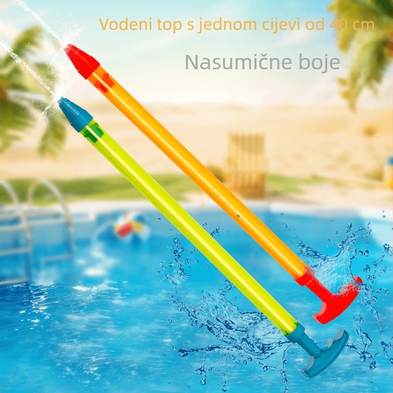 Vodni pištolj i vodeni top – (izvlačajući mehanizam; plastična konstrukcija; za uzrast 7–14 godina)
