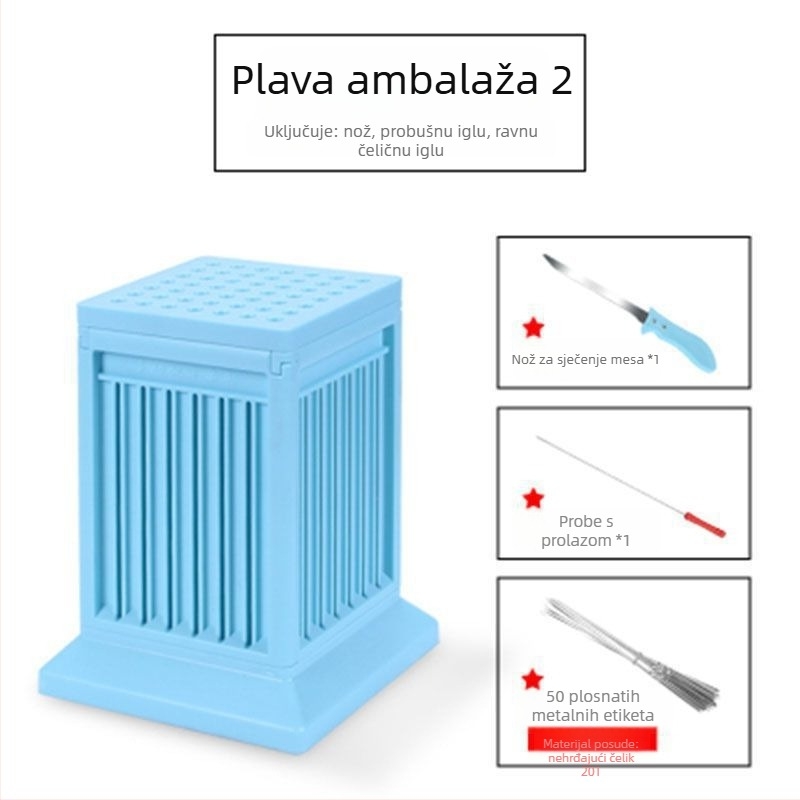 Željezna vilica za roštilj za ražnjiće — alat za nabadanje mesa, kućna upotreba