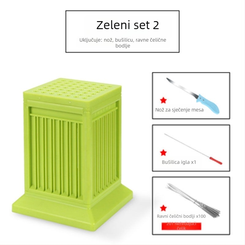 Željezna vilica za roštilj za ražnjiće — alat za nabadanje mesa, kućna upotreba