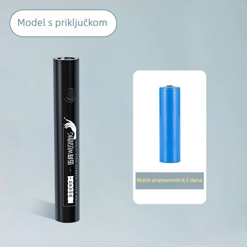 Ručna LED lampa za nokte za umjetnost s punjivom napajanjem, inteligentan digitalni zaslon, visokoučinkovite LED diode, brzo sušenje u 10 sekundi, kompaktna lampa za polimerizaciju
