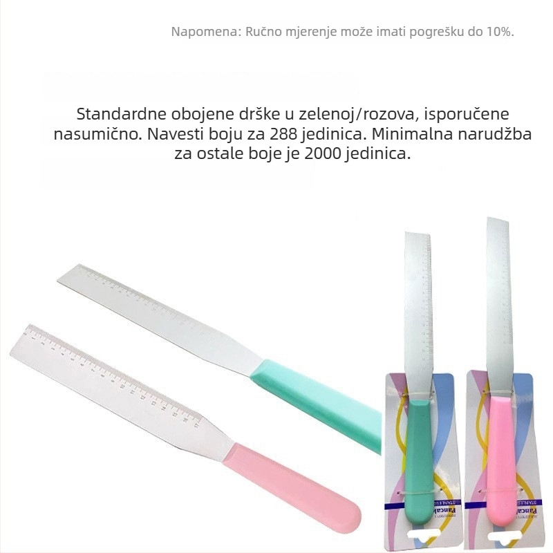 One Heart Nehrđajući čelik Graduirana Pravokutna Špatula za Ukrašavanje Torti