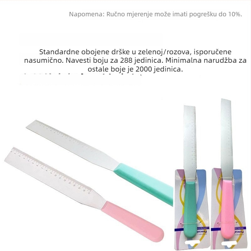 One Heart Nehrđajući čelik Graduirana Pravokutna Špatula za Ukrašavanje Torti