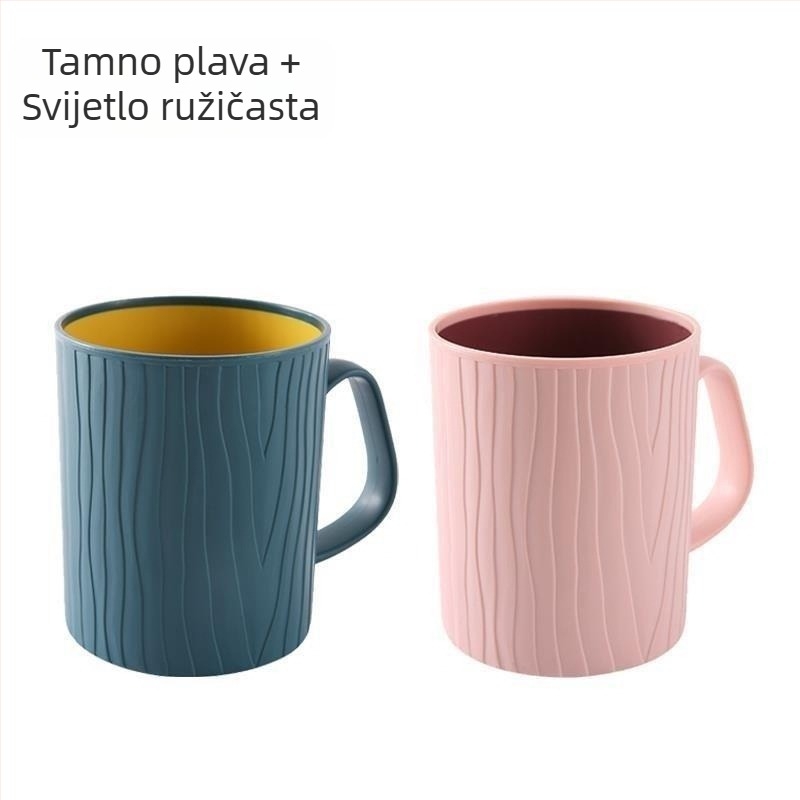 Čašica za četkicu za zube za muškarce, sa širokim otvorom, europski stil, plastična, bez uvoza, higijenski dizajn