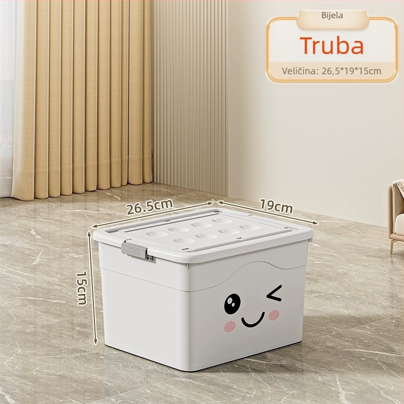 Kutija za skladištenje ispod kreveta s ladicom i kotačićima, PP plastika, kapacitet 100–150 L, model 5036, otporna na prašinu i vlagu