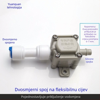 Ventil za pročišćivač vode – model negativnog tlaka, prehrambeni POM materijal, spojka za cijev čajnog stola, automatsko napajanje vodom