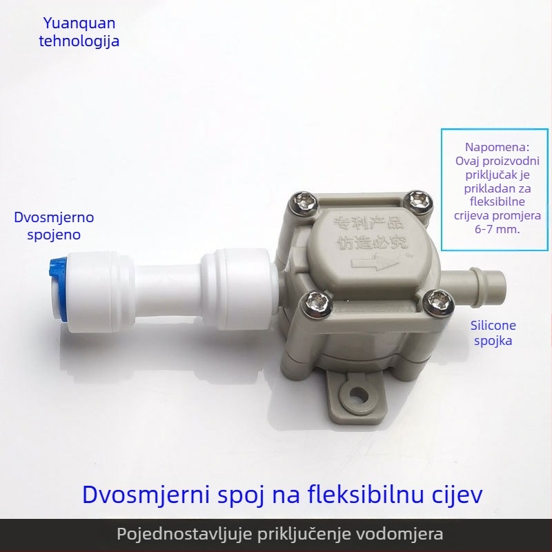 Ventil za pročišćivač vode – model negativnog tlaka, prehrambeni POM materijal, spojka za cijev čajnog stola, automatsko napajanje vodom