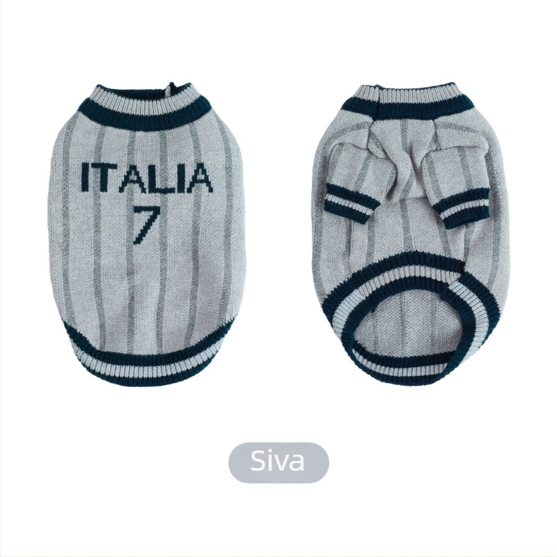 Abundant vuneni pleteni kardigan za kućne ljubimce - unisex, opuštenog stila, za pse i mačke