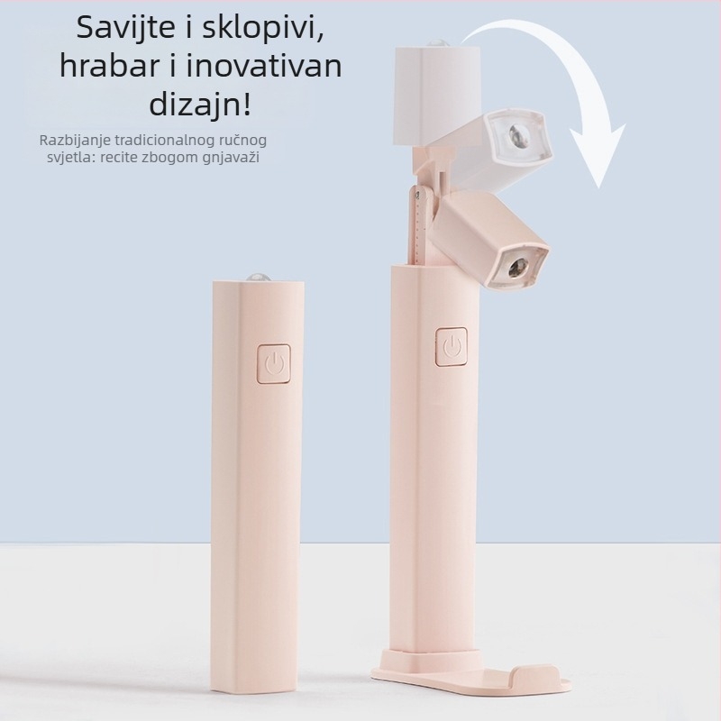 Pinchuang M105 ručna lampa za nokte – mala prijenosna lampica s fokusom za brzo sušenje gel lakova