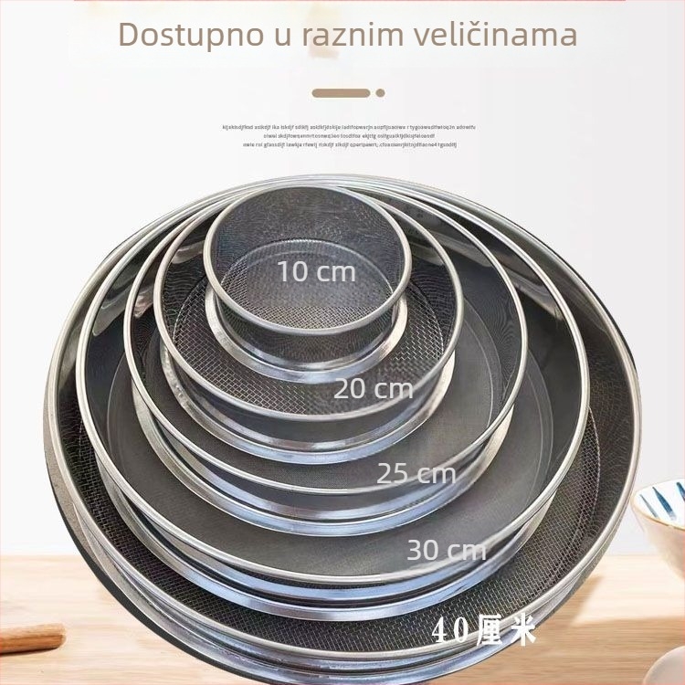 Nerđajući čelik ultra fino sito za prahove: aromatični prah, borov polen, Panax Notoginseng prah, brašno