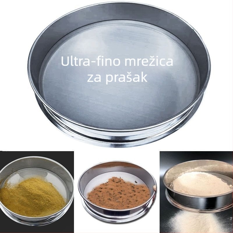 Nerđajući čelik ultra fino sito za prahove: aromatični prah, borov polen, Panax Notoginseng prah, brašno