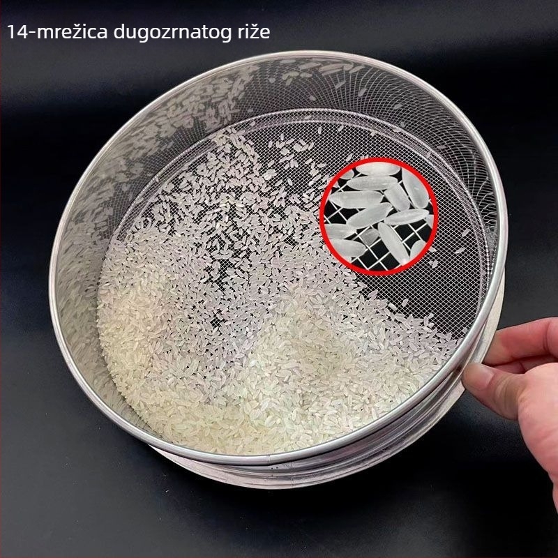 Nerđajući čelik ultra fino sito za prahove: aromatični prah, borov polen, Panax Notoginseng prah, brašno
