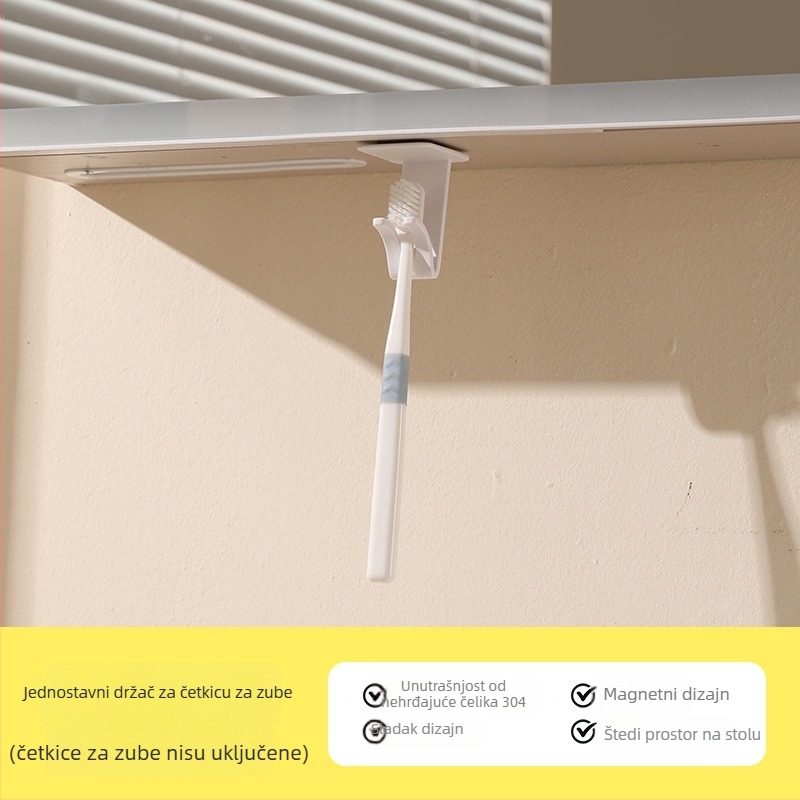 Magnetska čašica za ispiranje od 304 nehrđajućeg čelika sa podmontiranim ogledalom ormarićem i organizatorom za četkice i pastu za zube