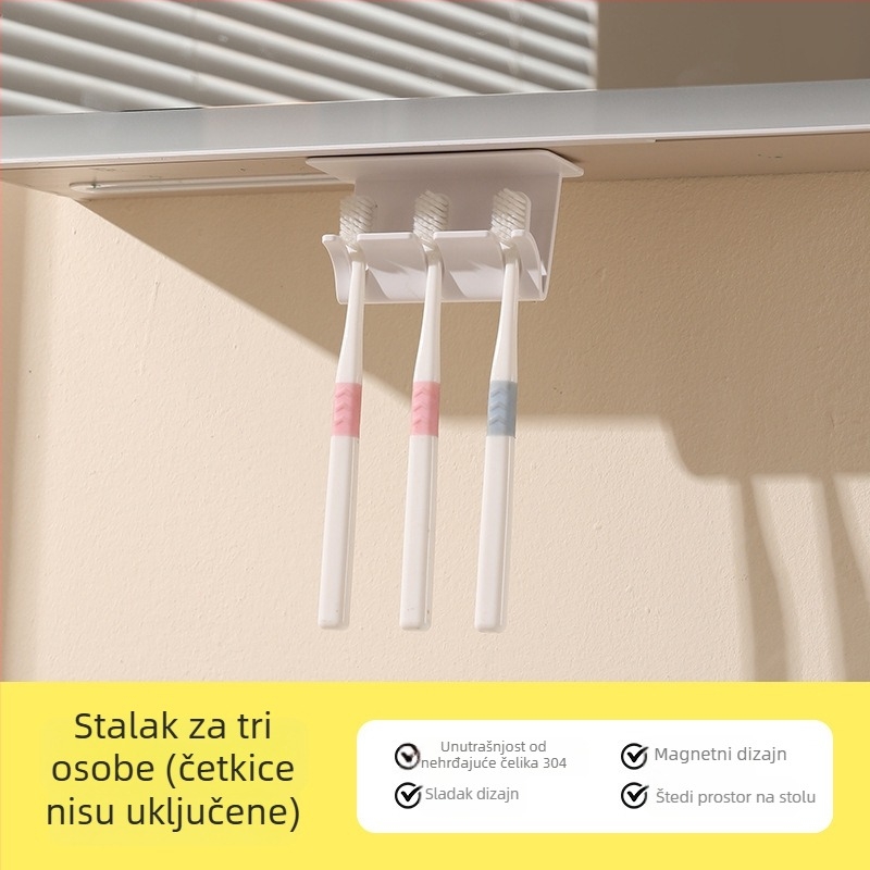 Magnetska čašica za ispiranje od 304 nehrđajućeg čelika sa podmontiranim ogledalom ormarićem i organizatorom za četkice i pastu za zube