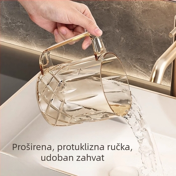 Set čašica za četkanje zubi i ispiranje usta, 2025 dizajn, antibakterijski i protiv plijesni, plastični, za obitelj od troje