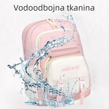 Set od tri dječje ranice — lagani, prozračni Oxford materijal, vodootporan, antibakterijski, otporan na habanje, zakrivljene naramenice, podstava od poliestera, jednobojni dizajn, Selina branda, proljeće 2024, za učenike 5.–6. razreda