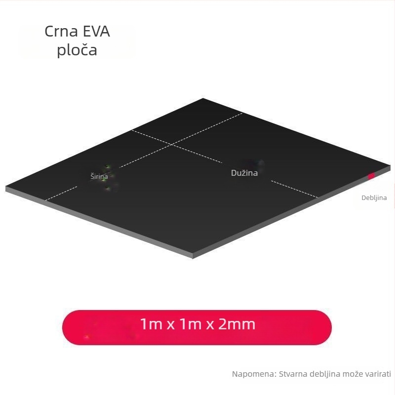EVA pjena ploča za DIY modele – otporna na udarce, brtvljenje i apsorpcija udara